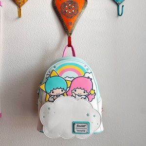 ⭐️NEVER WORN. NEW WITH TAGS⭐️ Loungefly Little Twin Stars Mini Backpack 💖✨🫧🦄